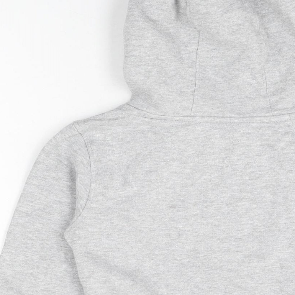 SoulCal&Co Girls Grey Cotton Pullover Hoodie Size 6-7 Years Pullover