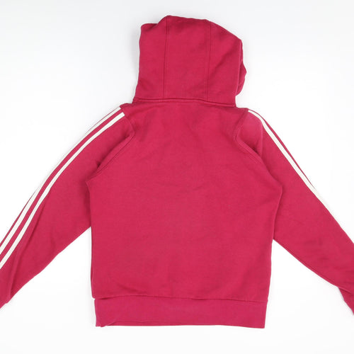 Lonsdale Womens Pink Cotton Pullover Hoodie Size 10 Pullover