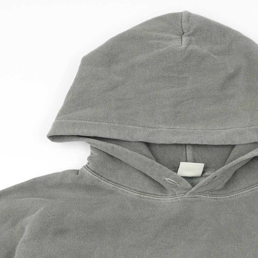 Urban Outfitters Mens Green Cotton Pullover Hoodie Size S