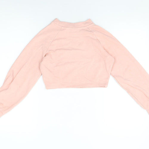 ELLE Girls Pink Cotton Pullover Sweatshirt Size 8-9 Years Pullover