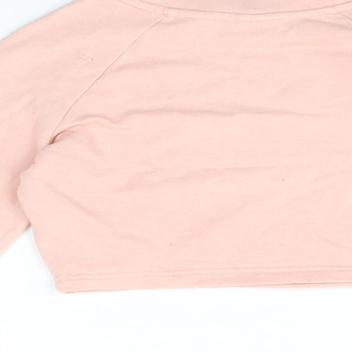 ELLE Girls Pink Cotton Pullover Sweatshirt Size 8-9 Years Pullover