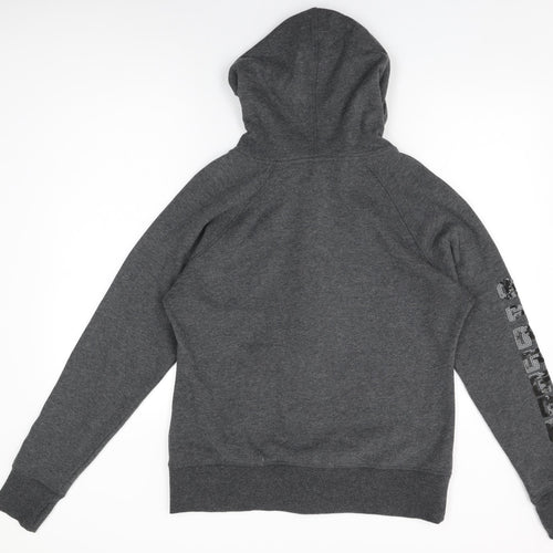 NFL Womens Grey Cotton Full Zip Hoodie Size L Zip - Steelers