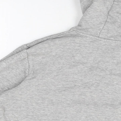 Brave Soul Mens Grey Cotton Pullover Hoodie Size M
