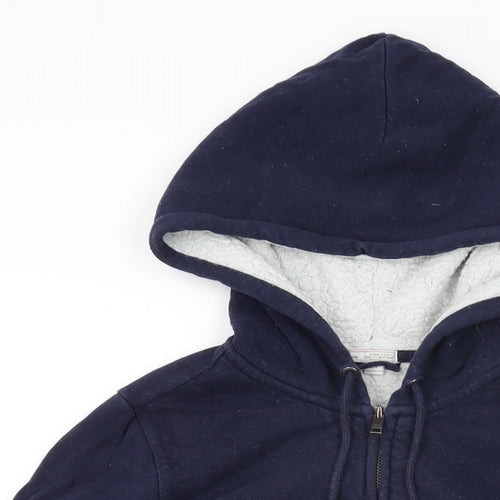 Gap Mens Blue Cotton Full Zip Hoodie Size S