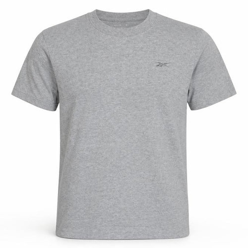 Reebok Mens Grey Cotton T-Shirt Size S Round Neck