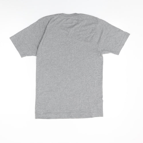 Reebok Mens Grey Cotton T-Shirt Size S Round Neck