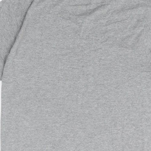 Reebok Mens Grey Cotton T-Shirt Size S Round Neck