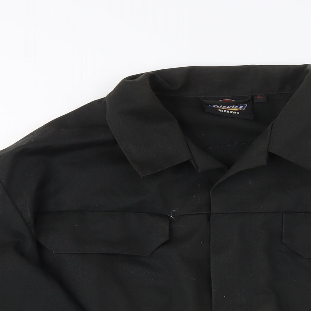 Dickies Mens Black L Work Jacket - Regular Fit