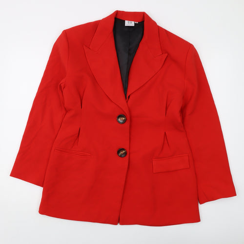 Sundar Bay Womens Red Jacket Size 10 Button