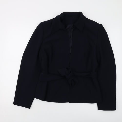 Principles Womens Blue Jacket Size 16 Hook & Eye