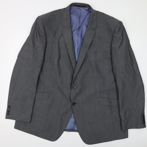 Marks and Spencer Mens Grey Wool Jacket Suit Jacket Size 50 Regular