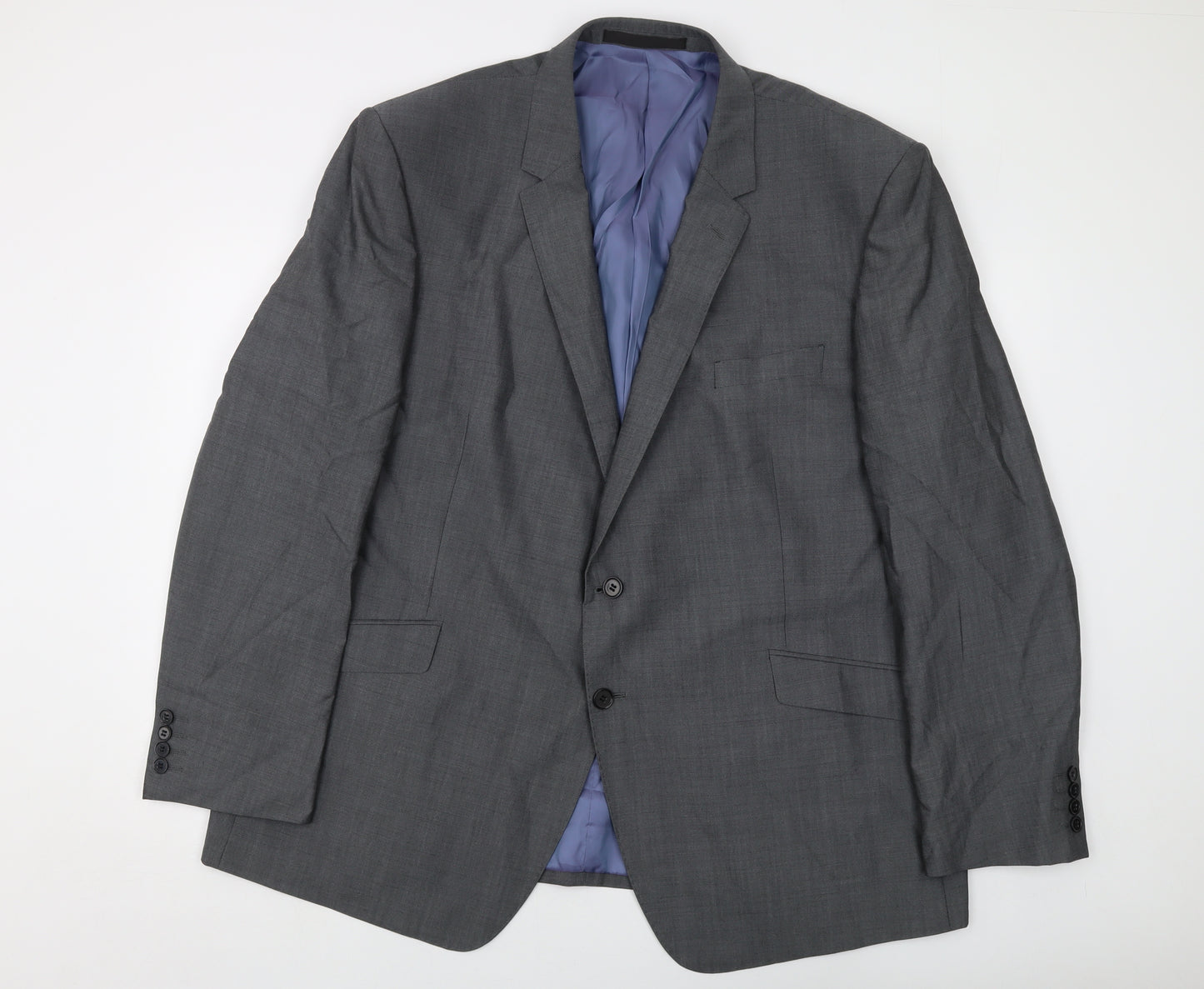 Marks and Spencer Mens Grey Wool Jacket Suit Jacket Size 50 Regular