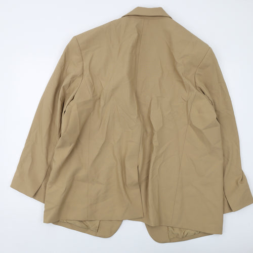 Marks and Spencer Womens Beige Jacket Size 22 Button