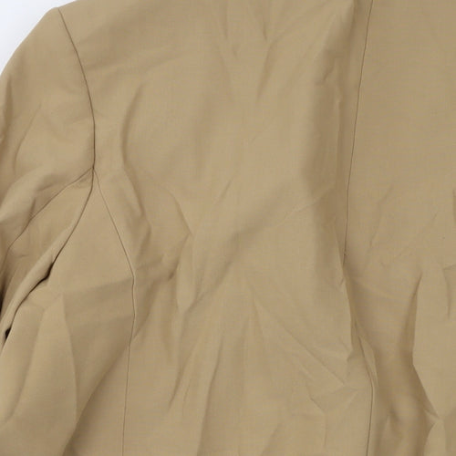 Marks and Spencer Womens Beige Jacket Size 22 Button
