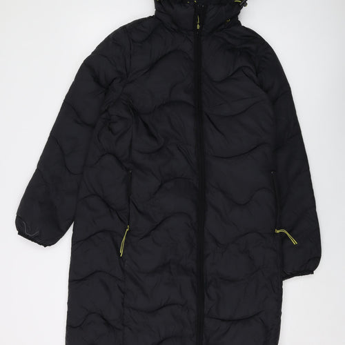 Marks and Spencer Womens Black Jacket Size 6 Zip