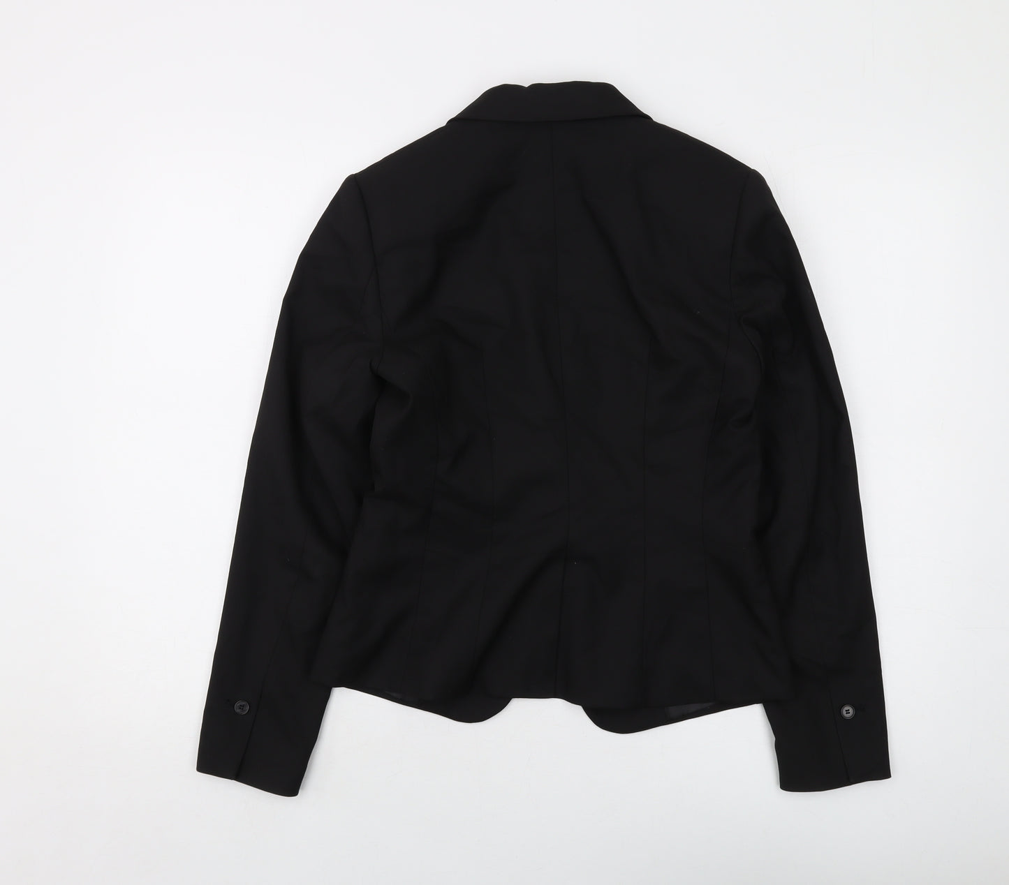H&M Womens Black Jacket Size 10 Button