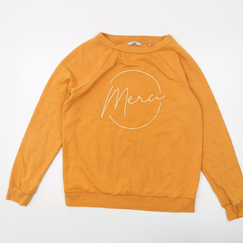 NEXT Mens Yellow Polyester Pullover Sweatshirt Size M