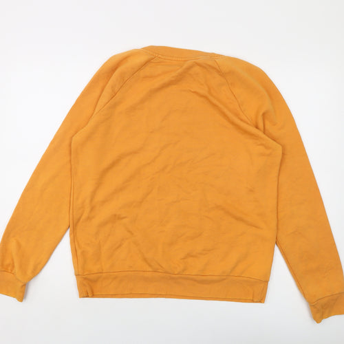 NEXT Mens Yellow Polyester Pullover Sweatshirt Size M