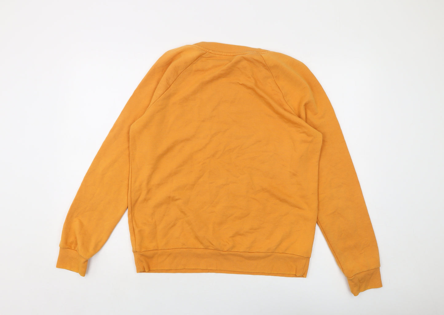 NEXT Mens Yellow Polyester Pullover Sweatshirt Size M