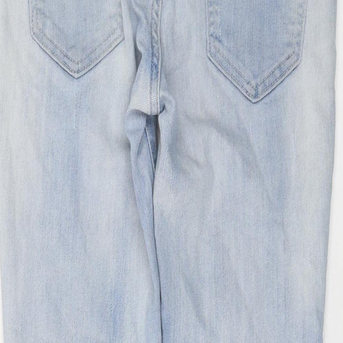 Gap Womens Blue Cotton Straight Jeans Size 25 in L28 in Regular Button