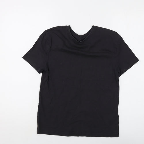 Marks and Spencer Boys Grey Cotton Basic T-Shirt Size 10-11 Years Crew Neck Pullover