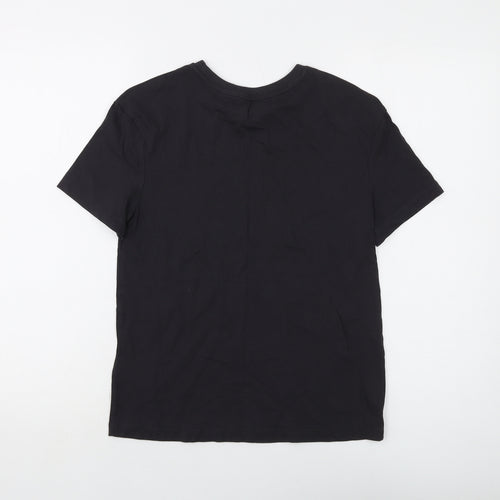 Marks and Spencer Boys Grey Cotton Basic T-Shirt Size 10-11 Years Crew Neck Pullover