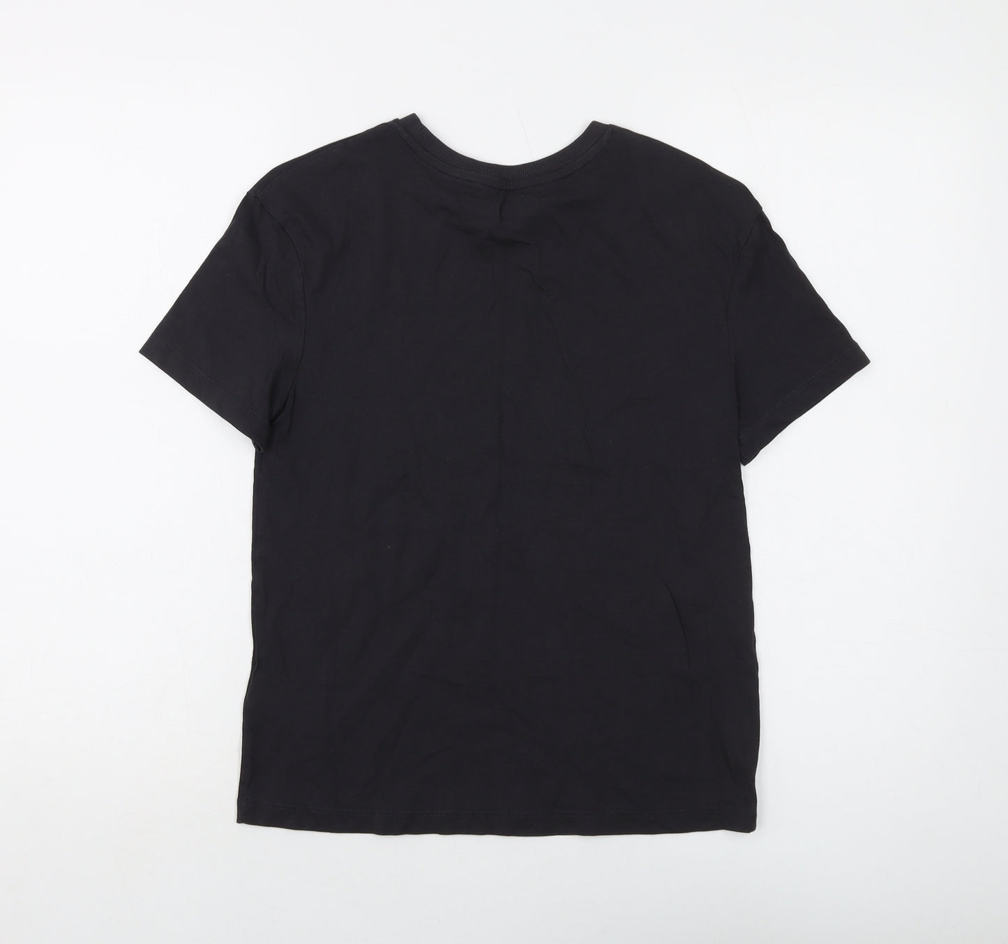 Marks and Spencer Boys Grey Cotton Basic T-Shirt Size 10-11 Years Crew Neck Pullover