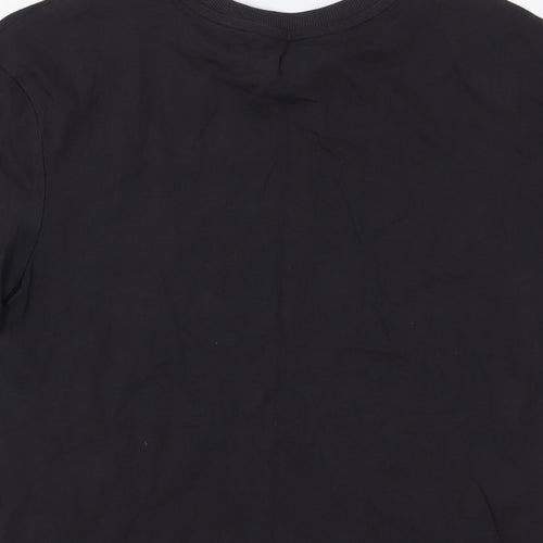 Marks and Spencer Boys Grey Cotton Basic T-Shirt Size 10-11 Years Crew Neck Pullover
