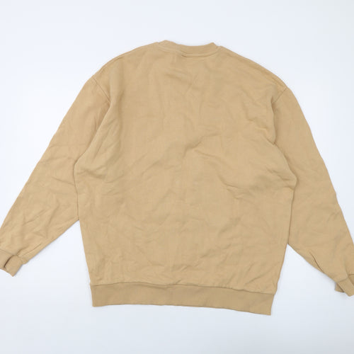 ASOS Mens Beige Cotton Pullover Sweatshirt Size M