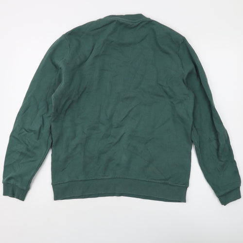 ASOS Mens Green Cotton Pullover Sweatshirt Size M