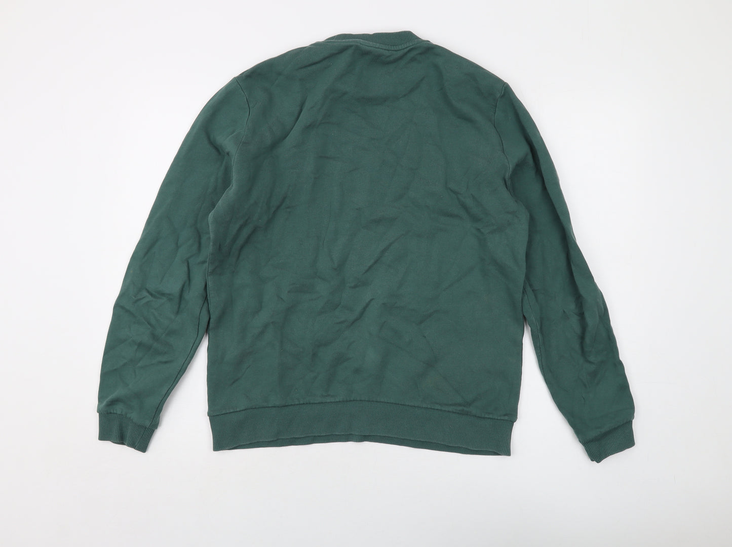 ASOS Mens Green Cotton Pullover Sweatshirt Size M