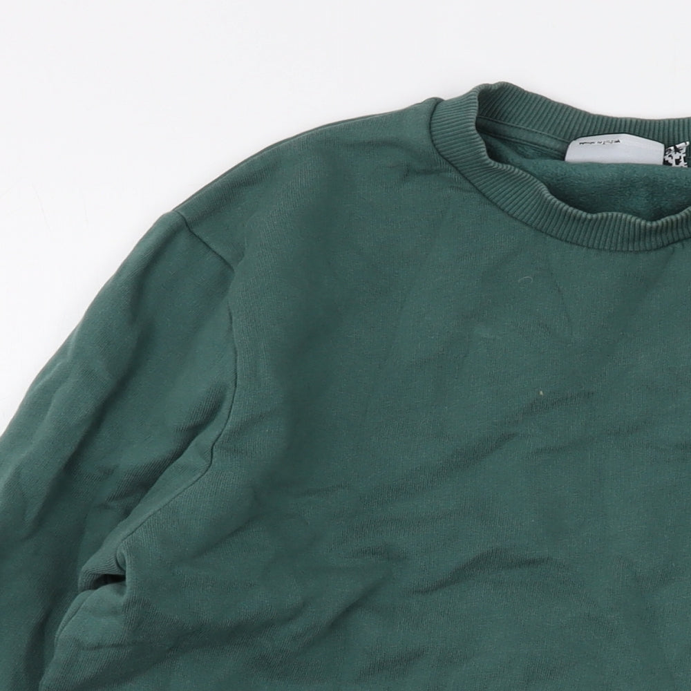 ASOS Mens Green Cotton Pullover Sweatshirt Size M