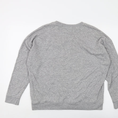 New Look Womens Grey Cotton Pullover Sweatshirt Size XS Pullover