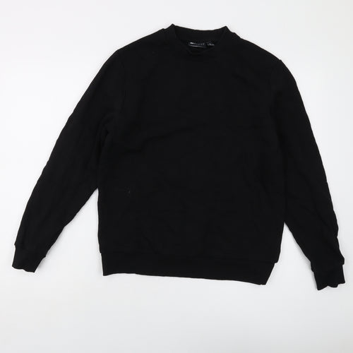 ASOS Mens Black Cotton Pullover Sweatshirt Size M