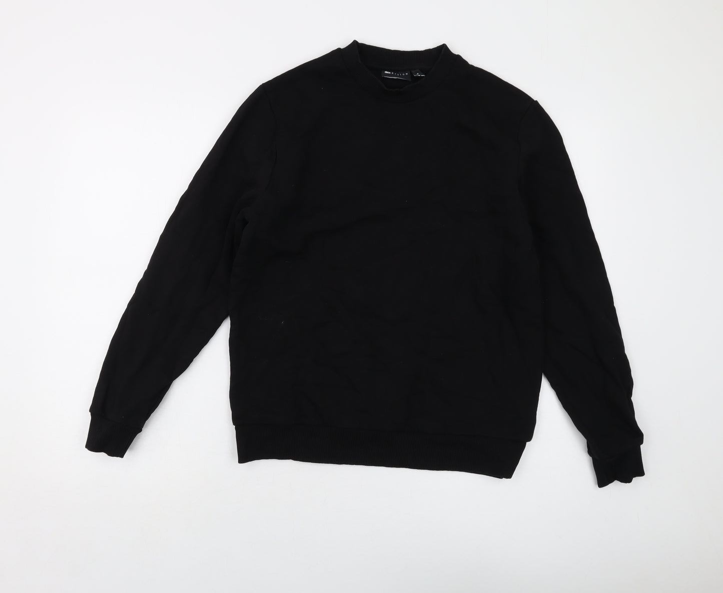 ASOS Mens Black Cotton Pullover Sweatshirt Size M