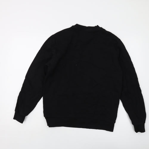 ASOS Mens Black Cotton Pullover Sweatshirt Size M