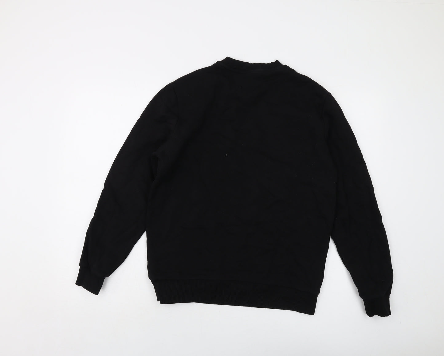 ASOS Mens Black Cotton Pullover Sweatshirt Size M