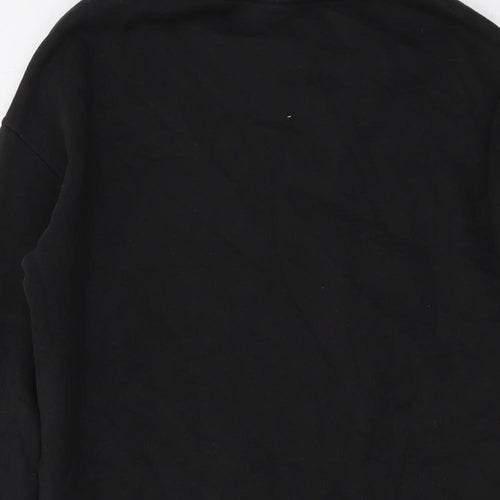 NEXT Girls Black Cotton Pullover Sweatshirt Size 9 Years Pullover