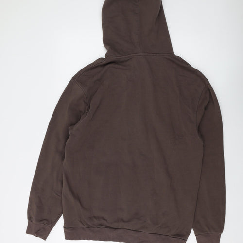 H&M Mens Brown Cotton Pullover Hoodie Size M