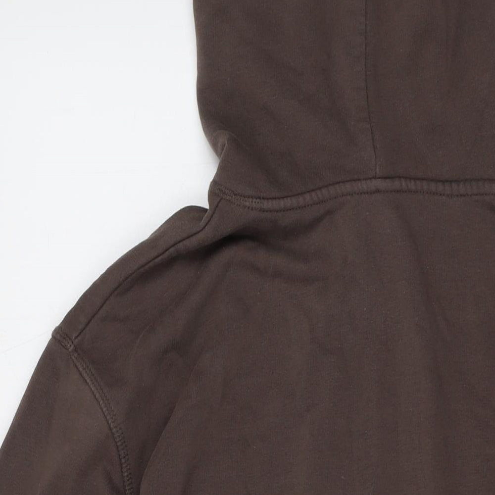 H&M Mens Brown Cotton Pullover Hoodie Size M