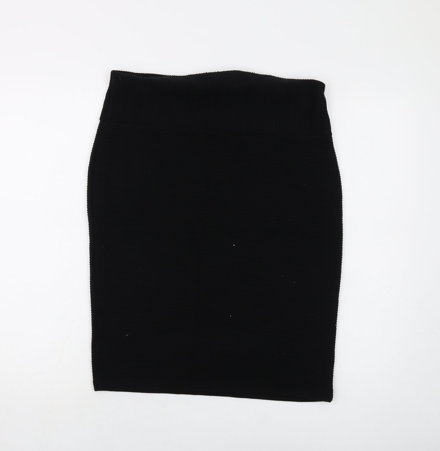 Marks and Spencer Womens Black Acrylic Mini Skirt Size 14