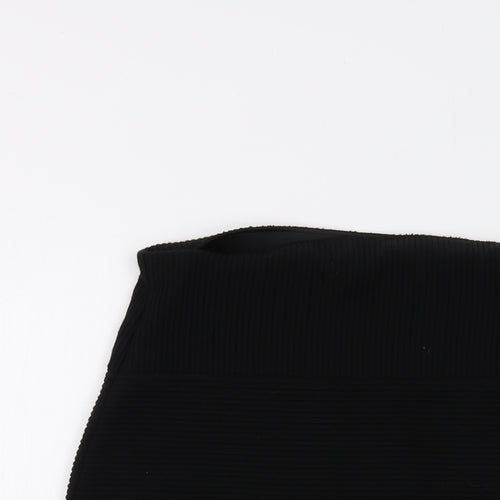 Marks and Spencer Womens Black Acrylic Mini Skirt Size 14