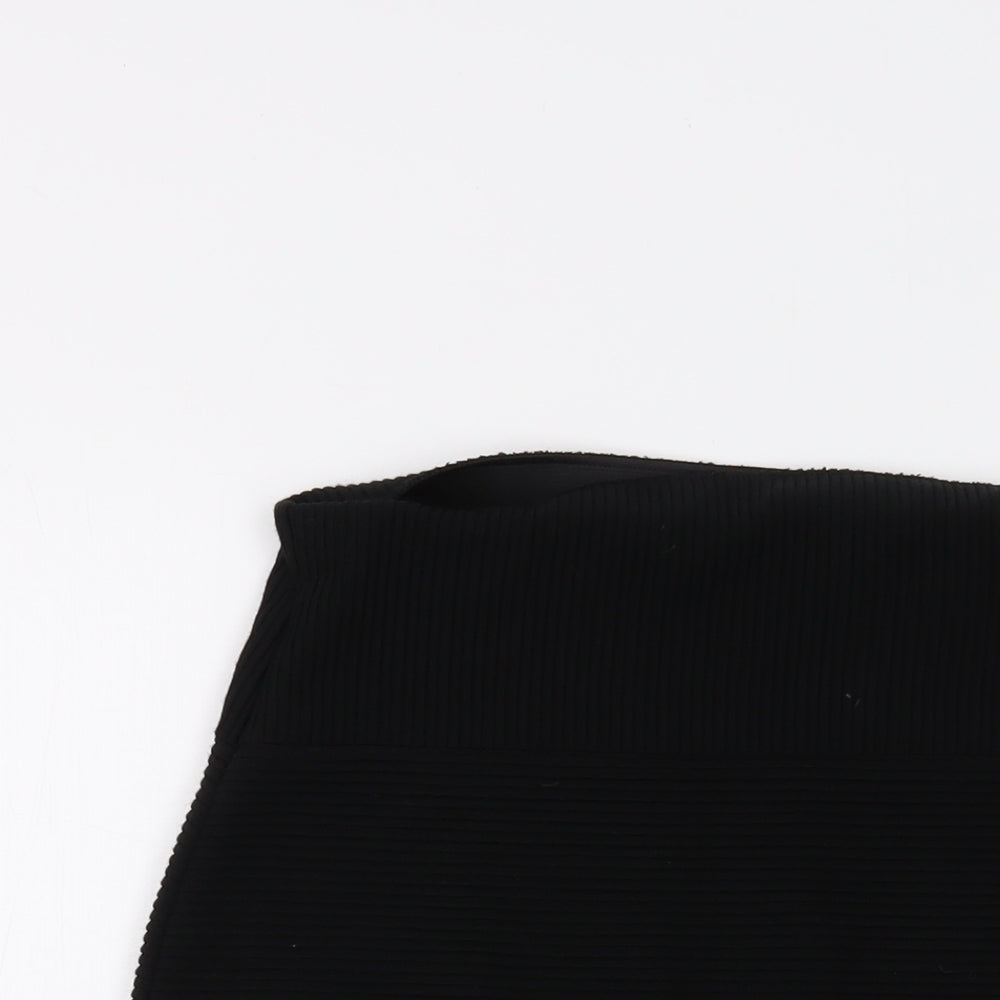 Marks and Spencer Womens Black Acrylic Mini Skirt Size 14