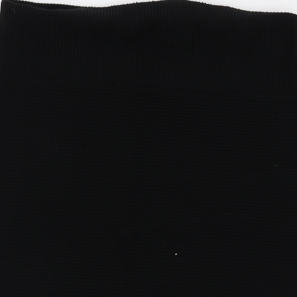 Marks and Spencer Womens Black Acrylic Mini Skirt Size 14