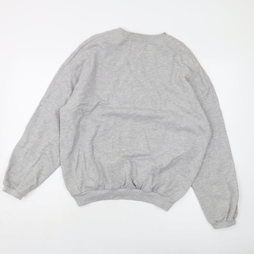 Pull&Bear Womens Green Cotton Pullover Sweatshirt Size S Pullover