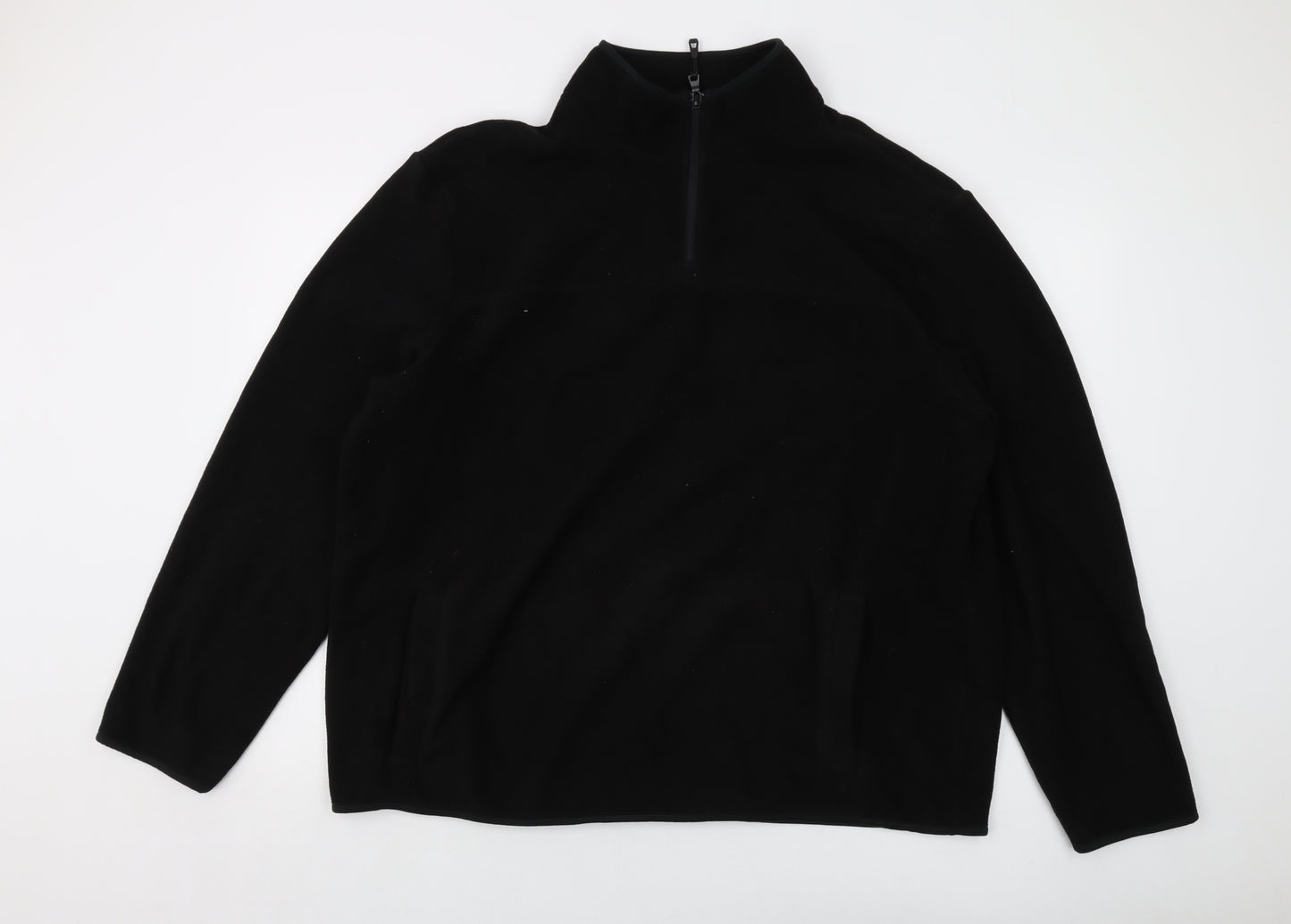 Marks and Spencer Mens Black Polyester Pullover Sweatshirt Size 2XL