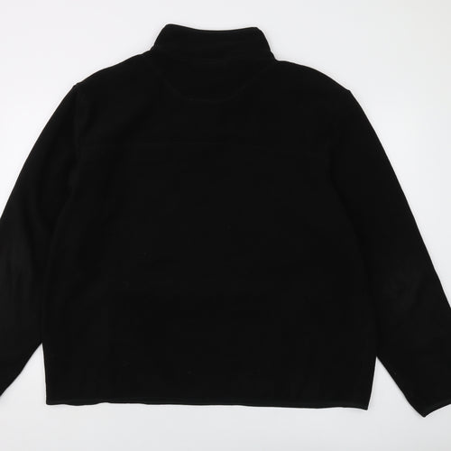 Marks and Spencer Mens Black Polyester Pullover Sweatshirt Size 2XL