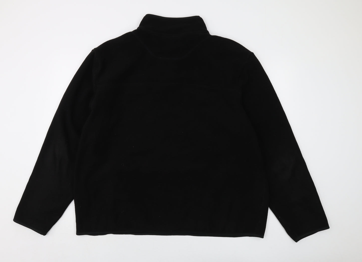 Marks and Spencer Mens Black Polyester Pullover Sweatshirt Size 2XL