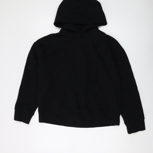 Zara Womens Black Cotton Pullover Sweatshirt Size S Pullover