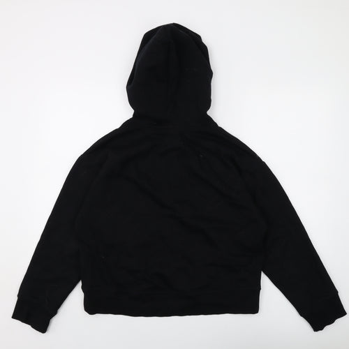 Zara Womens Black Cotton Pullover Sweatshirt Size S Pullover